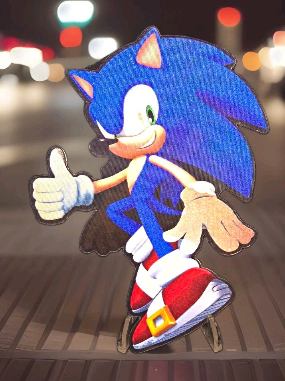 Sonic The Hedgehog 3D Motion Lenticular Car Laptop Decal Sticker Peeker